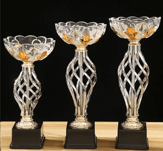 Engravable Metal Trophy | Creative Commemorative Award in Multiple Sizes – TR-1550 - party X party