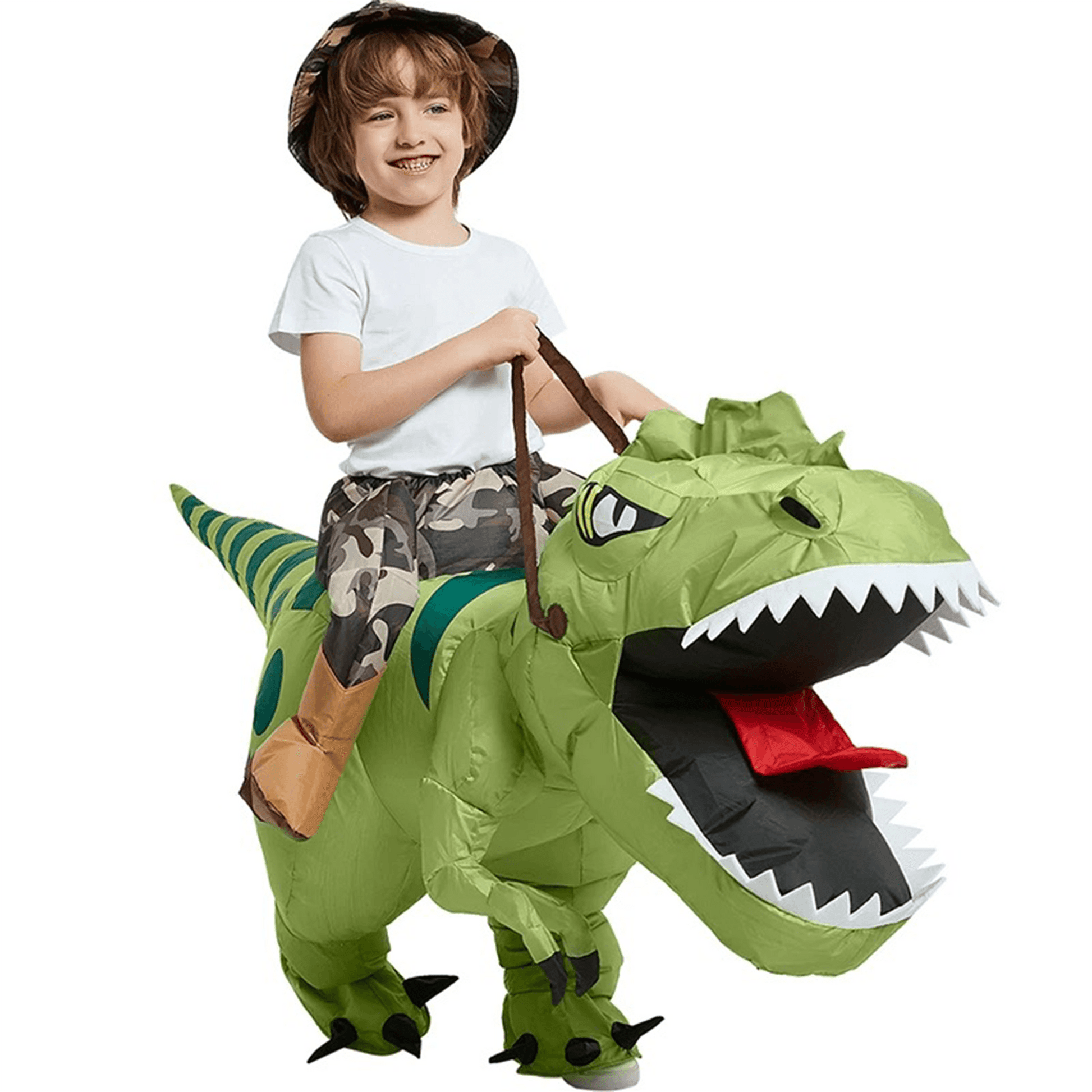 Running T-Rex Inflatable Costume – Fun Dinosaur Costume for Toddlers, Kids & Adults - party X party