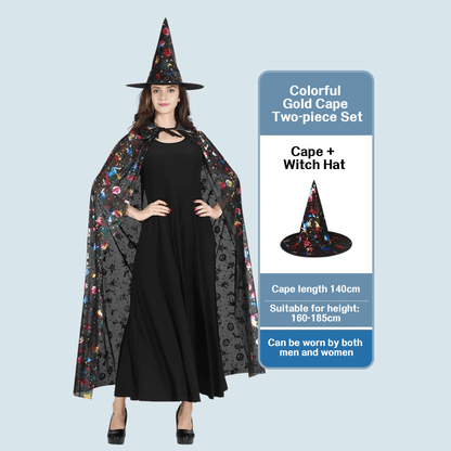 Elegant Witch Costume Set for Halloween & Cosplay Cloak + hat! - party X party