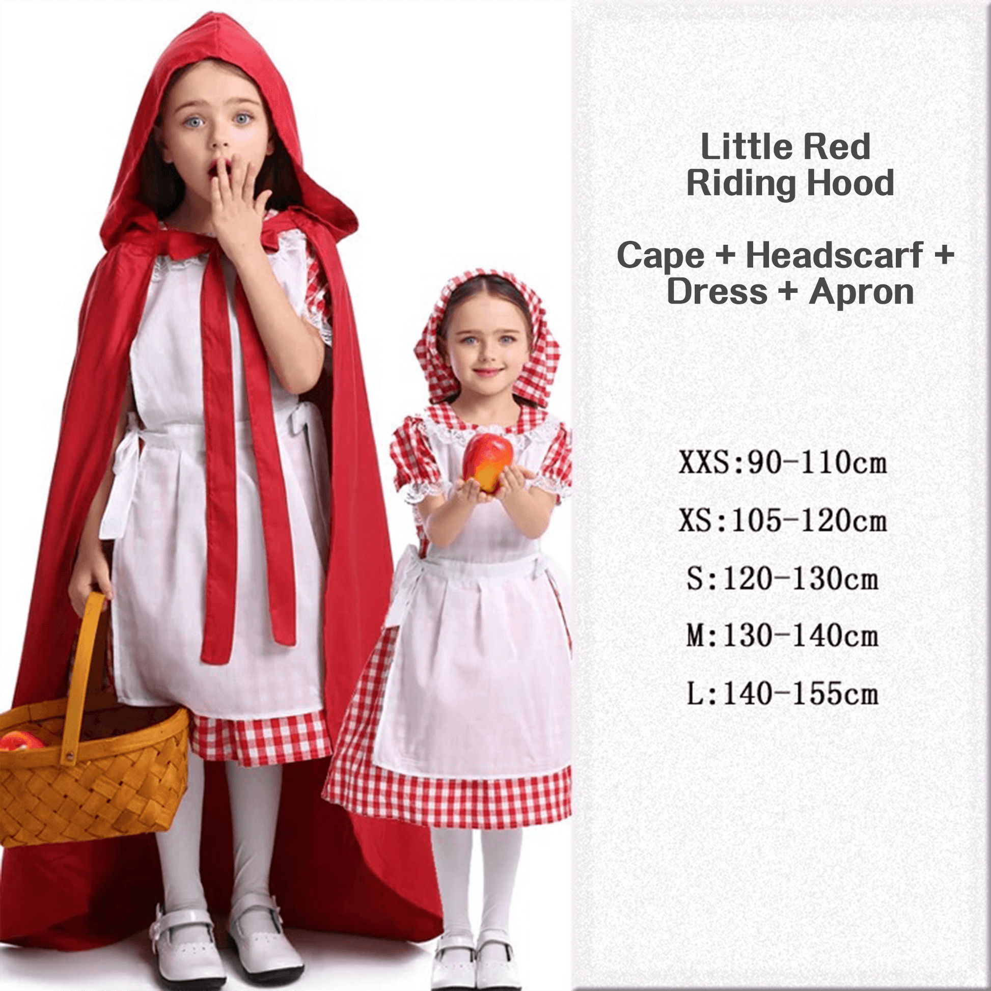 Little Red Riding Hood Kids Costume Set for Halloween Costume! - party X party