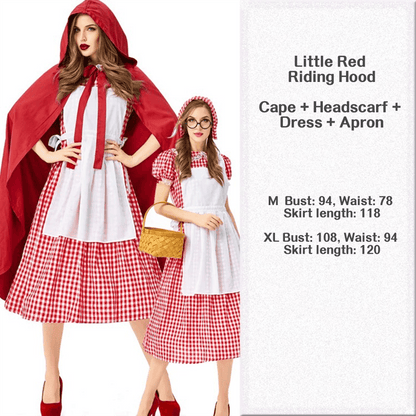 Little Red Riding Hood Adult Costume Set for Halloween Costume - party X party
