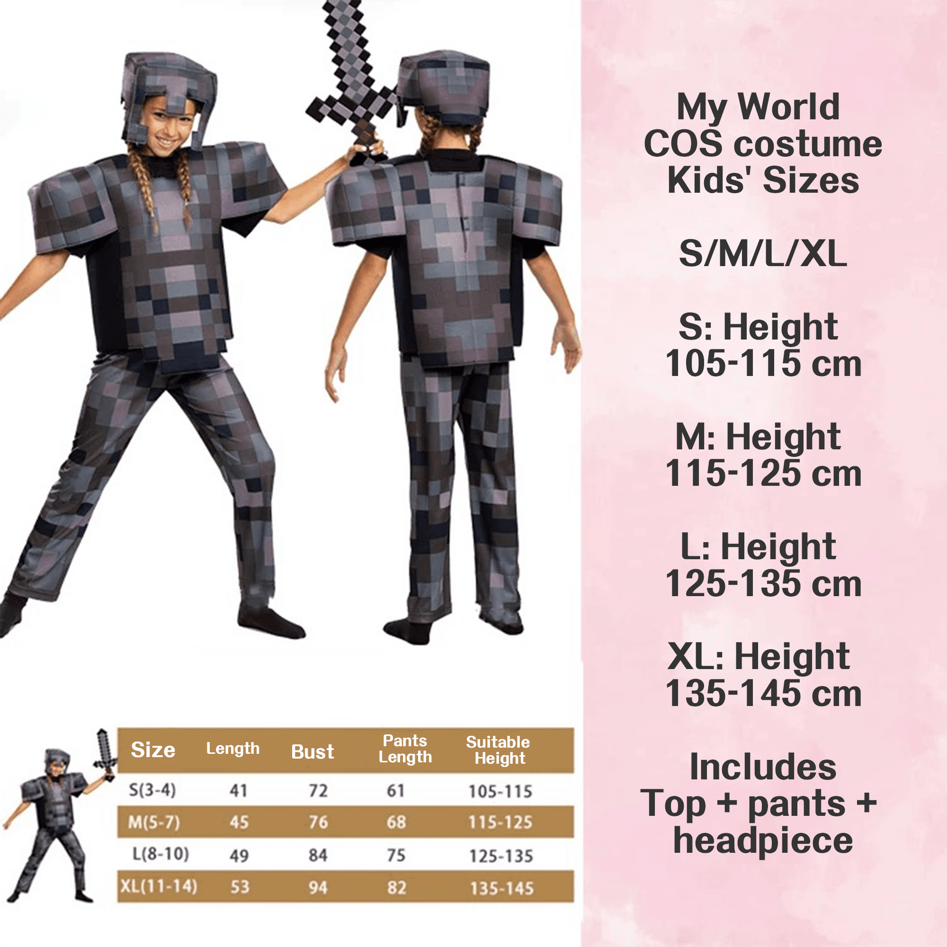 Wither Skeleton Minecraft Character Costumes – Bring the Game to Life for Halloween Costume! - party X party