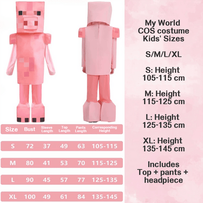 Pig Minecraft Character Costumes – Bring the Game to Life for Halloween Costume! - party X party