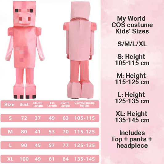 Pig Minecraft Character Costumes – Bring the Game to Life for Halloween Costume! - party X party