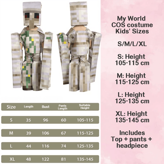 Iron Golem Minecraft Character Costumes – Bring the Game to Life for Halloween Costume! - party X party