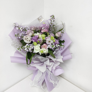 紫色花束~情人節 紀念日 表白 F-325