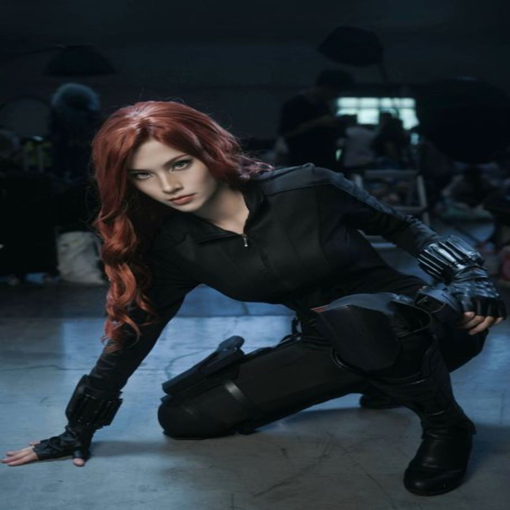 Black Widow Captain America 3: Civil War Cosplay Costume – Marvel Avengers Women’s Bodysuit | MTJ318 party X party