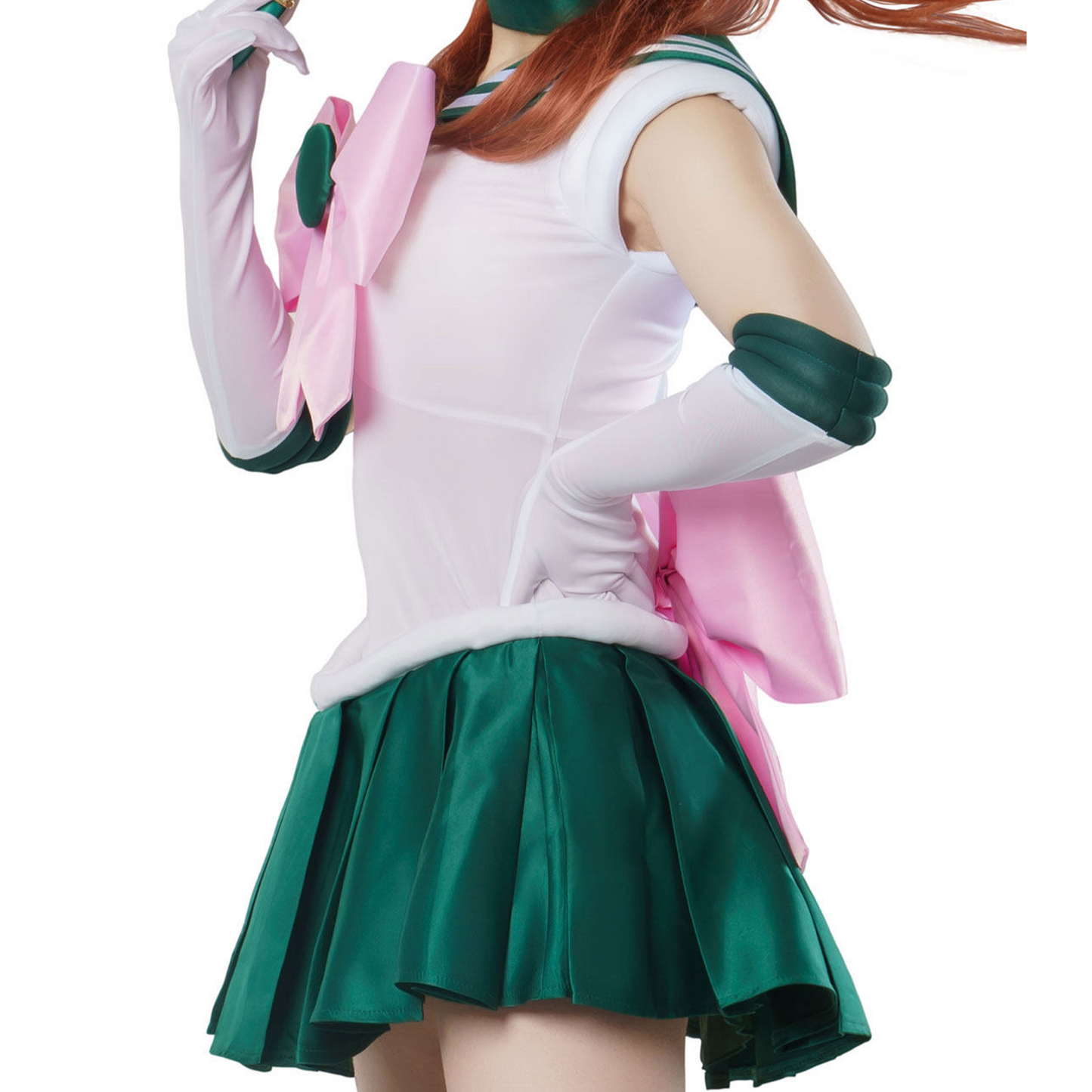 Sailor Moon Makoto Kino Cosplay Costume Full Set – Jupiter Green Dress SM007 party X party