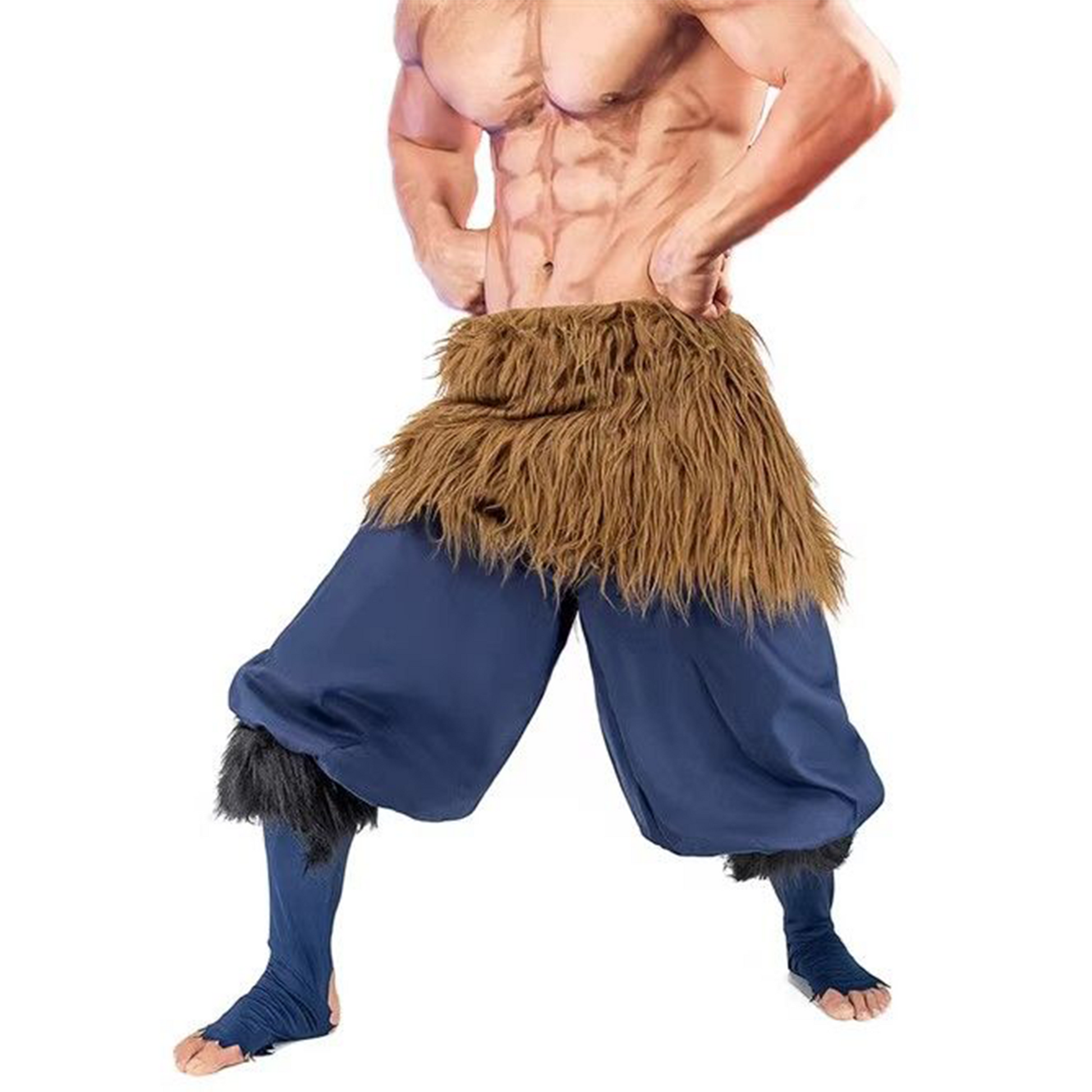 Demon Slayer Inosuke Cosplay Set – Boar Head Plush Mask Halloween Costume G008 party X party