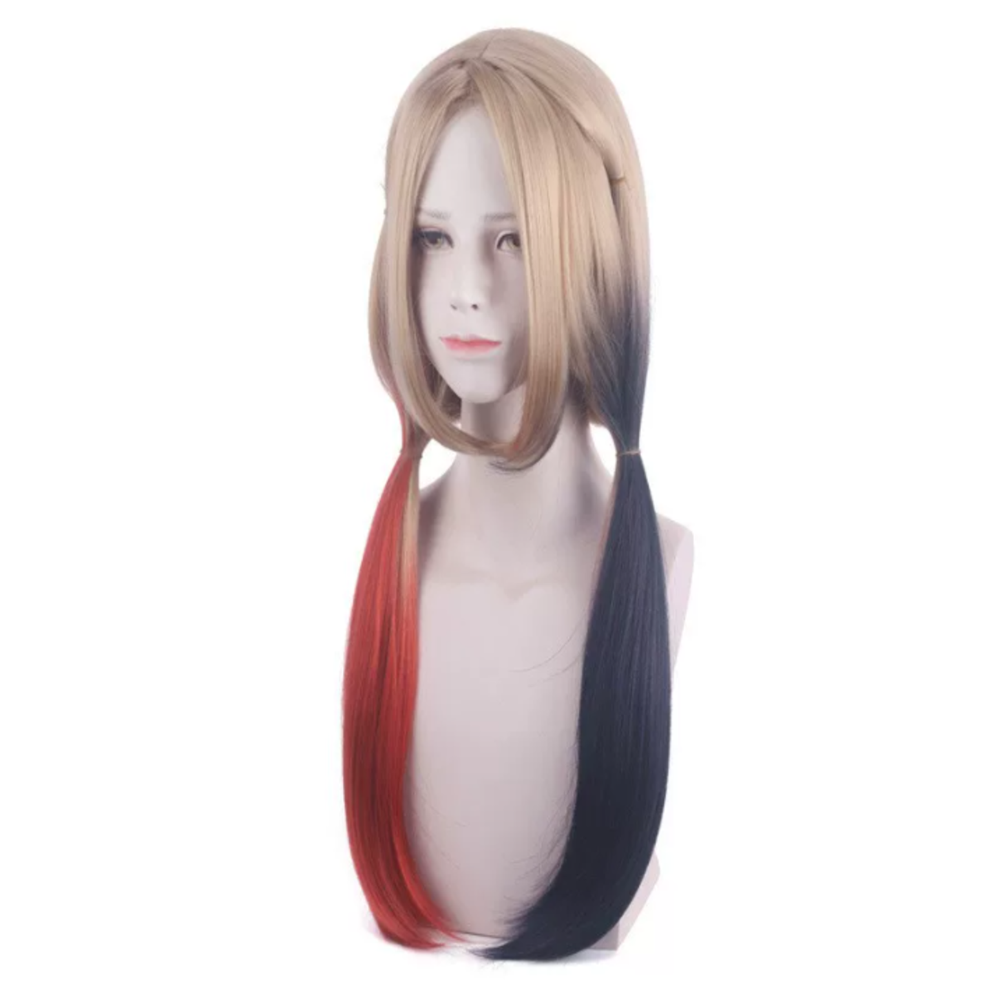 The Suicide Squad (2021) Harley Quinn Cosplay Wig – Blonde & Pink Movie Costume Wig | DC217 party X party