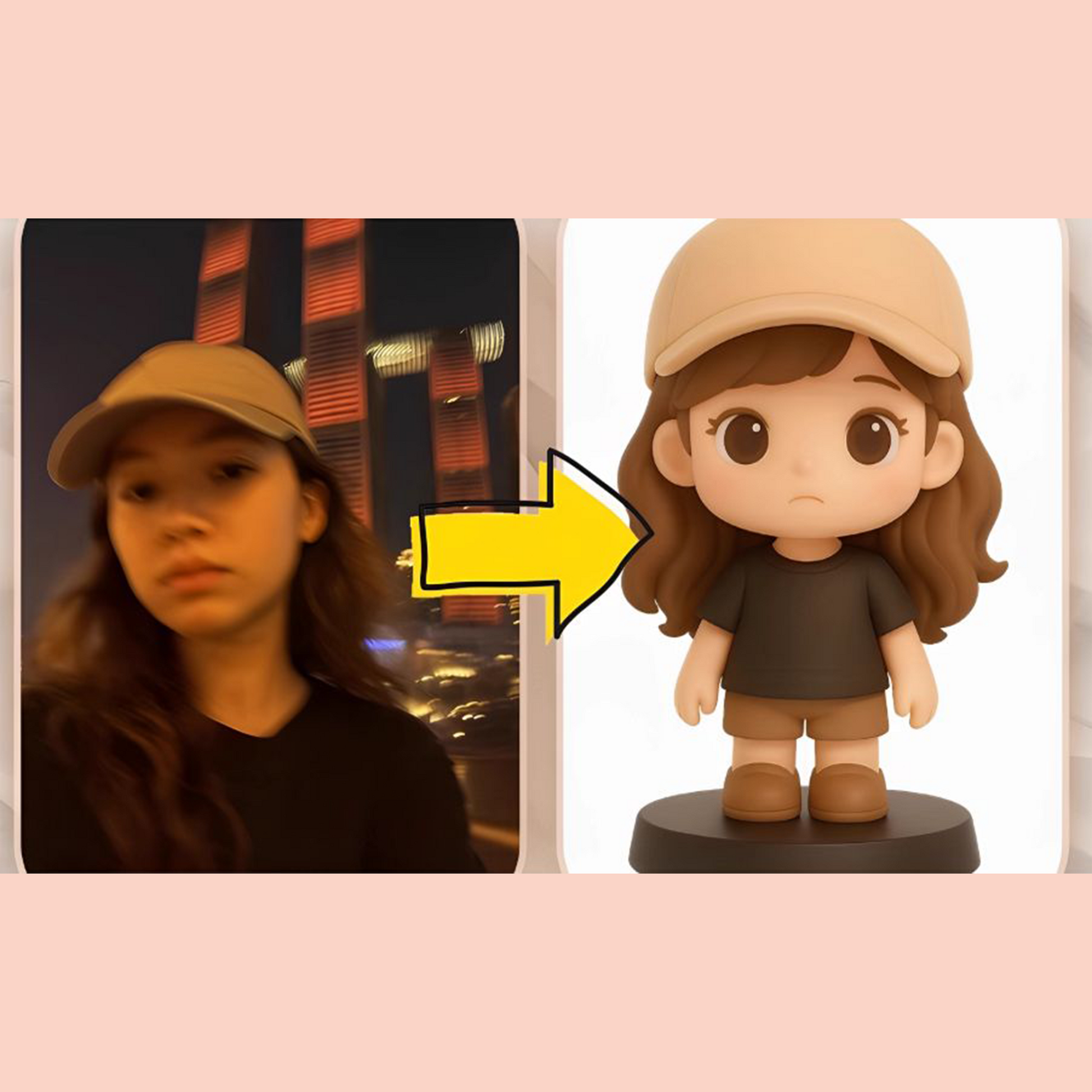 3D Printed Figure, Custom Made from Image, Creative Portrait Doll/Figurine, Couple's Gift party X party