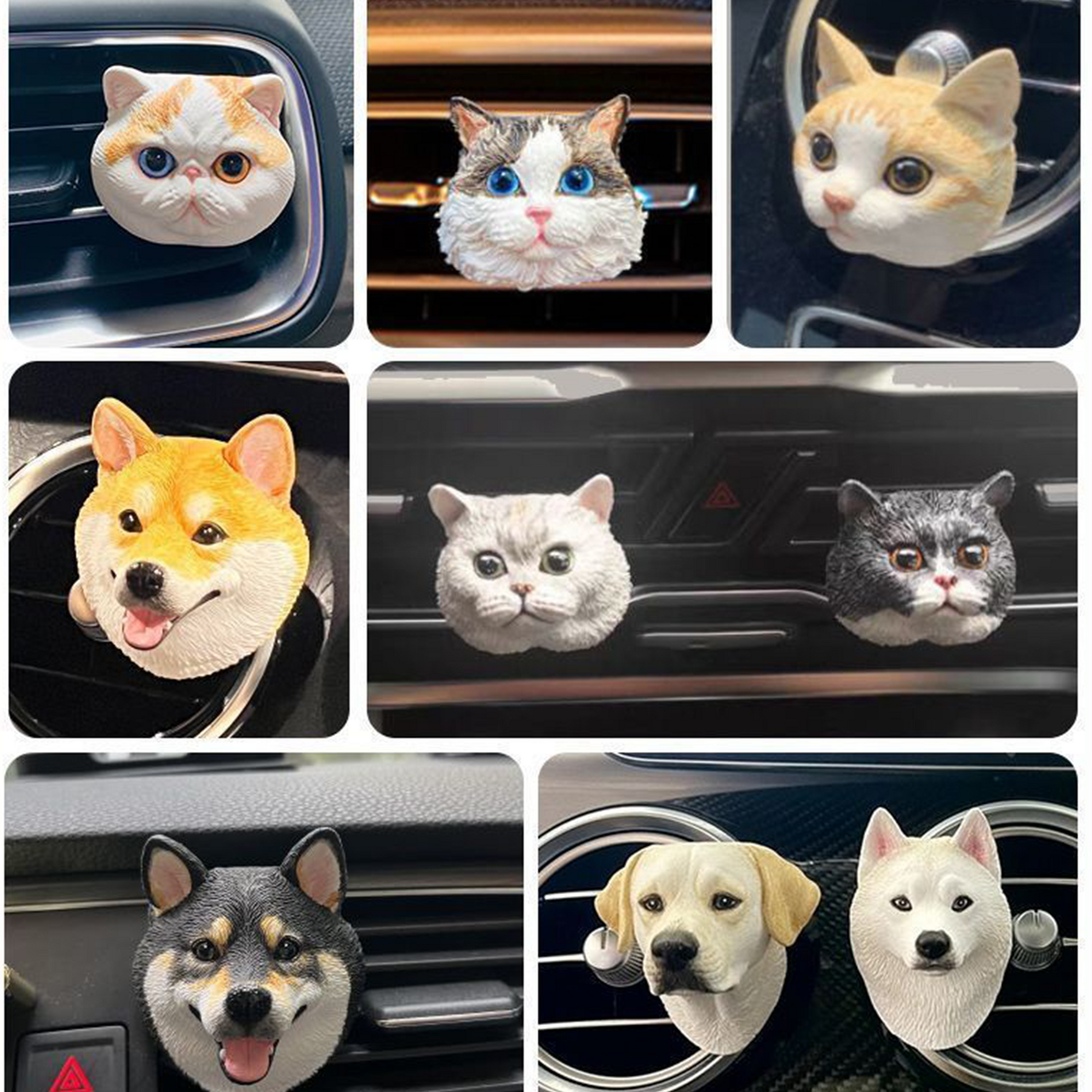 Custom Pet Portrait Souvenir – 3D Plaster Pet Head DIY Creative Commemorative Blessing party X party