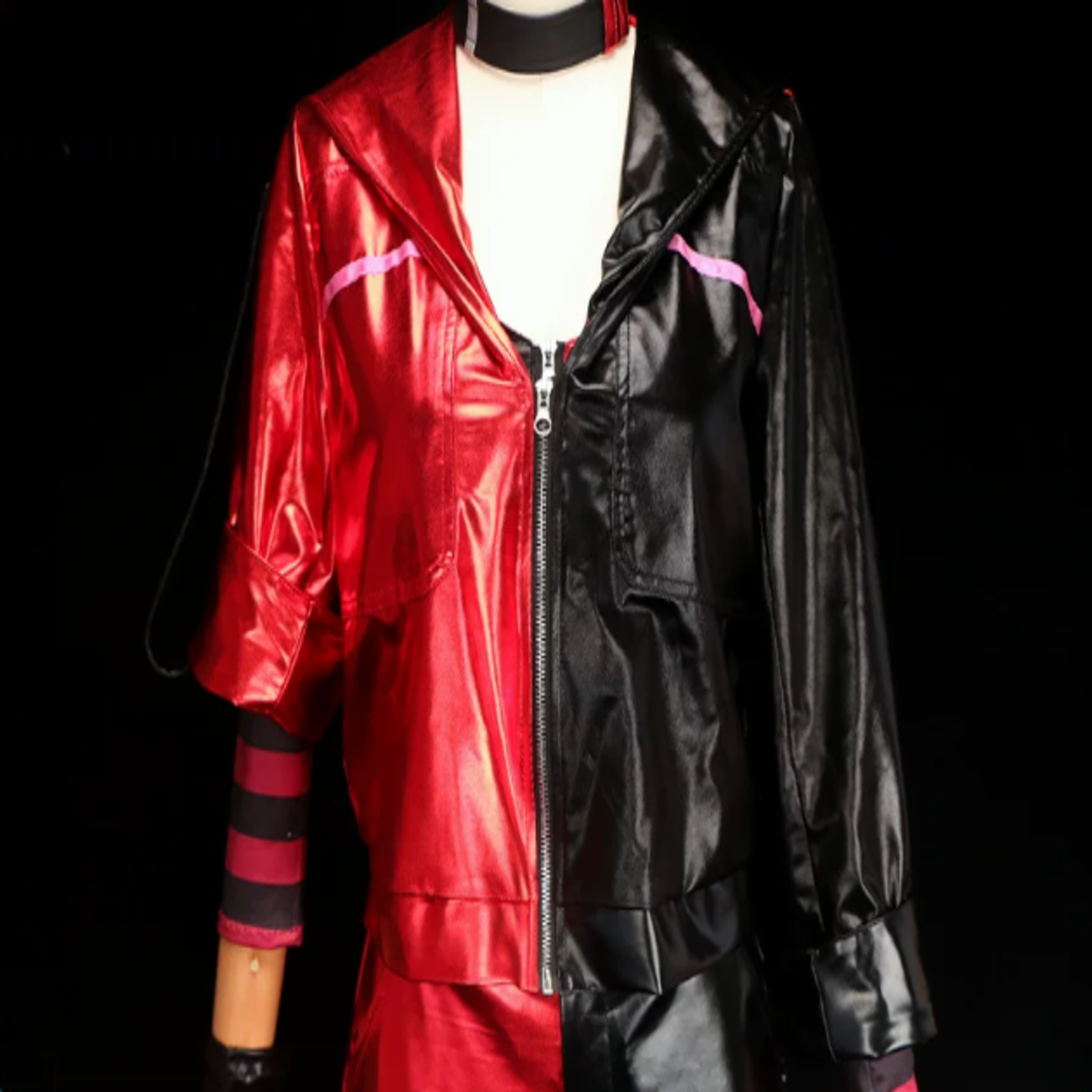 Suicide Squad (2016) Harley Quinn Leather Cosplay Roleplay Costume | DC222 party X party