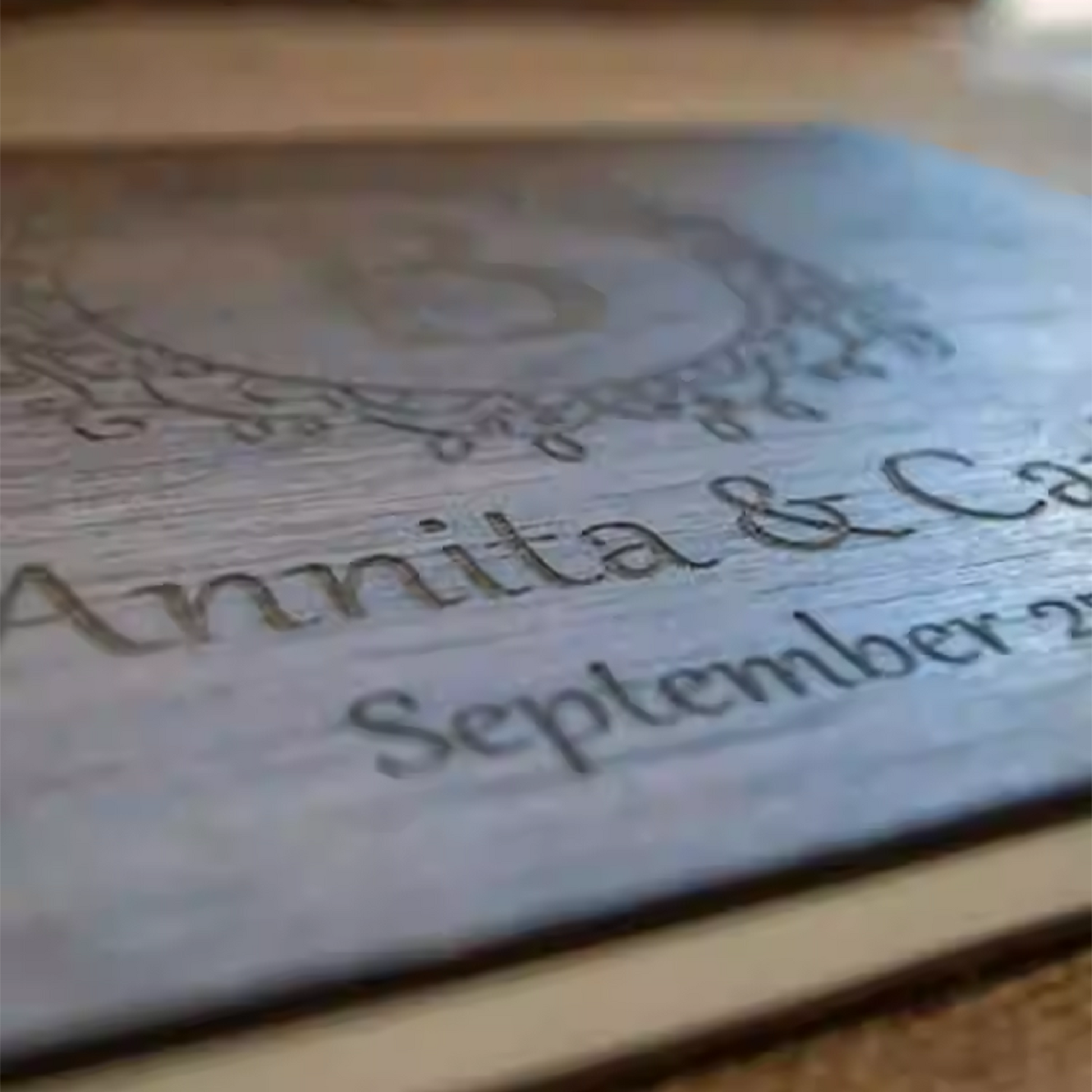 Wedding Venue Guest Sign-in Message and Blessing Book, Engravable, with DIY Logo Option party X party