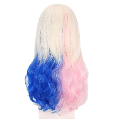 Harley Quinn Suicide Squad (2016) Cosplay Wig – Blue & Pink Harajuku Style – DC216 party X party