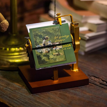 Luxury Mechanical Perpetual Calendar | High-End Desktop Decor for Teachers & Professionals | Unique Birthday & Christmas Gift for Her/Him