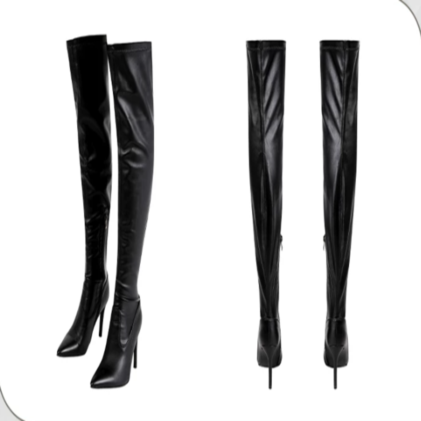 Batman The Dark Knight Rises Catwoman Selina Kyle Black Cosplay Boots Movie-Inspired Knee-High Footwear for Halloween & Comic Con – DC405 party X party