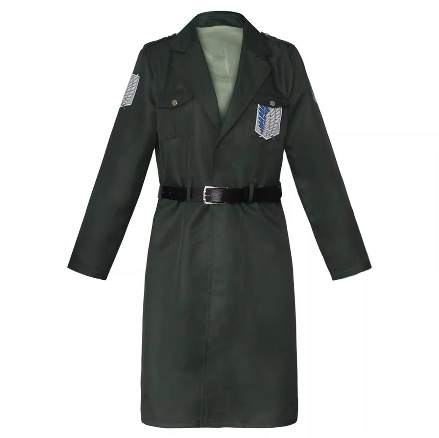 Marley Officer Survey Corps Mid-Length Trench Coat Cosplay Jacket Anime Uniform – AOT010 party X party