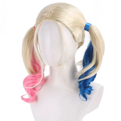 Harley Quinn Cosplay Wig | Split Color Gradient Wig | Inspired by DC's Suicide Squad | DC215 party X party