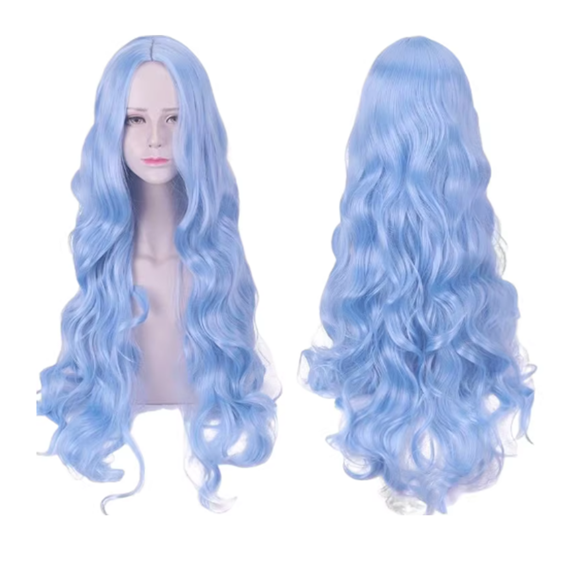 Eri Cosplay Wig – My Hero Academia Gray Blue Long Curly Anime Hair Wig | UA016 party X party