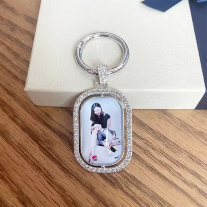 Double-Sided Photo/Pattern Custom Keychain, Creative Birthday Gift, Fashionable Charm, Gift for Boyfriend/Girlfriend party X party