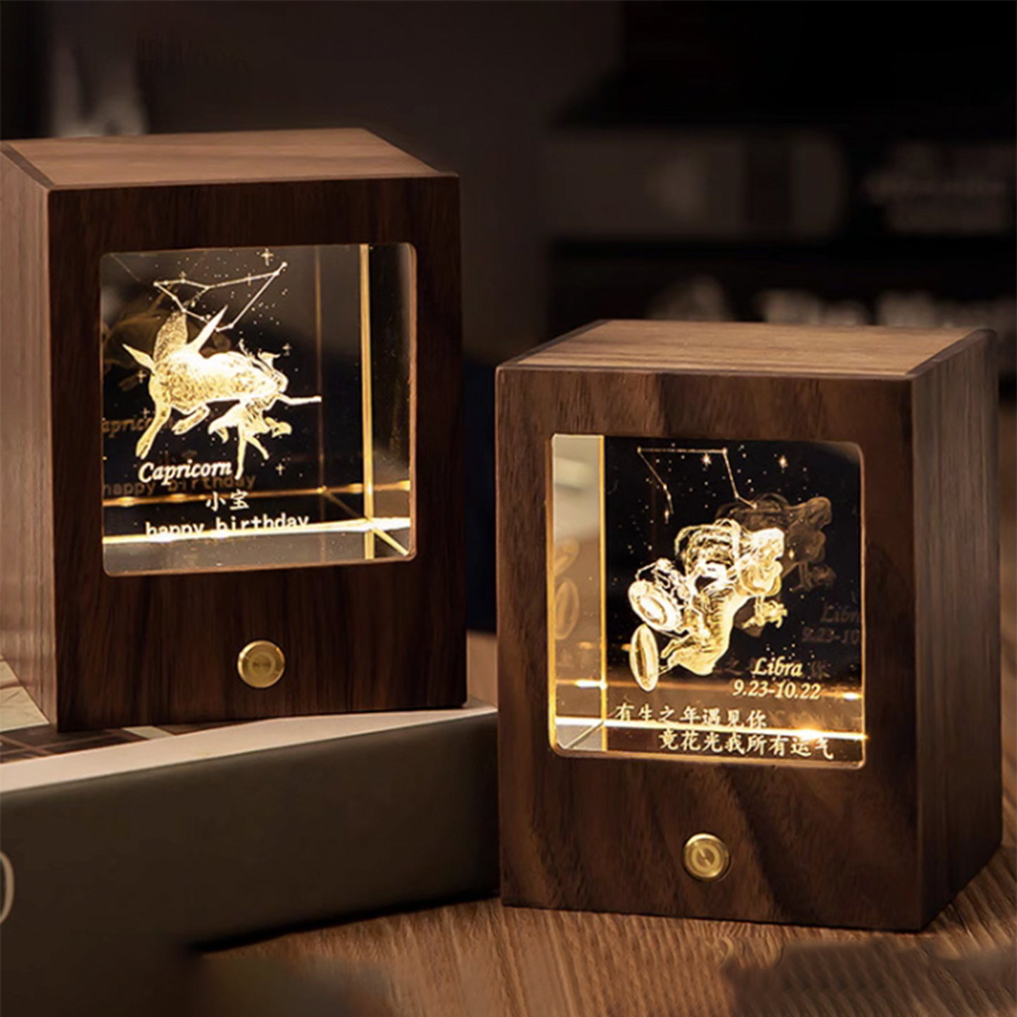 Zodiac Crystal Ambient Night Light