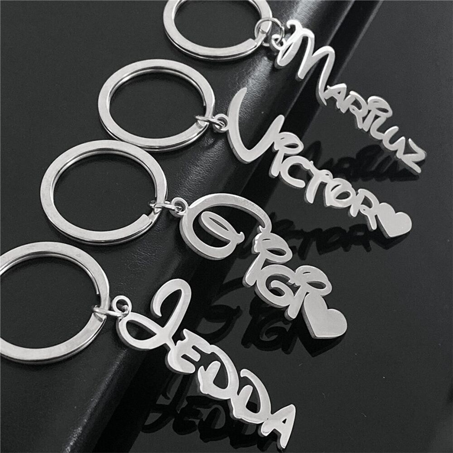 Custom Keychain, DIY Name, Letter, or Phrase, Simple Couple's Gift (Ready for Immediate Use/Anytime) party X party