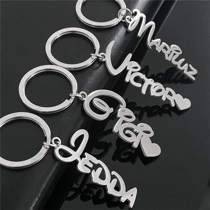 Custom Keychain, DIY Name, Letter, or Phrase, Simple Couple's Gift (Ready for Immediate Use/Anytime) party X party