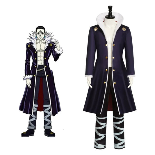 Chrollo Lucilfer Cosplay Costume Hunter x Hunter Phantom Troupe Anime Outfit for Convention, Halloween, Stage Performance & Roleplay – QL007 party X party