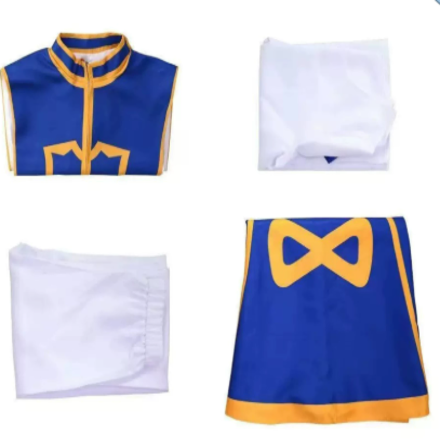 Kurapika Hunter x Hunter Cosplay Costume with Character Wig Anime Role Play Outfit for Halloween, Conventions & Themed Events – QL001 party X party