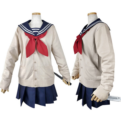 Himiko Toga Cosplay Costume with Wig – My Hero Academia JK School Uniform Anime Outfit | UA007