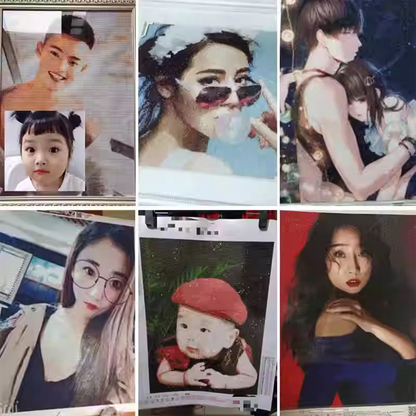 Custom Diamond Painting: Full-Drill Real-Person Photo Diamond Dotting/Sticking party X party