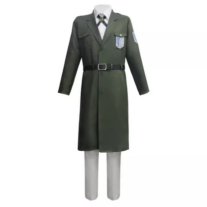 Marley Officer Survey Corps Full Cosplay Outfit Set with Anime Cape & Accessories – AOT020 party X party