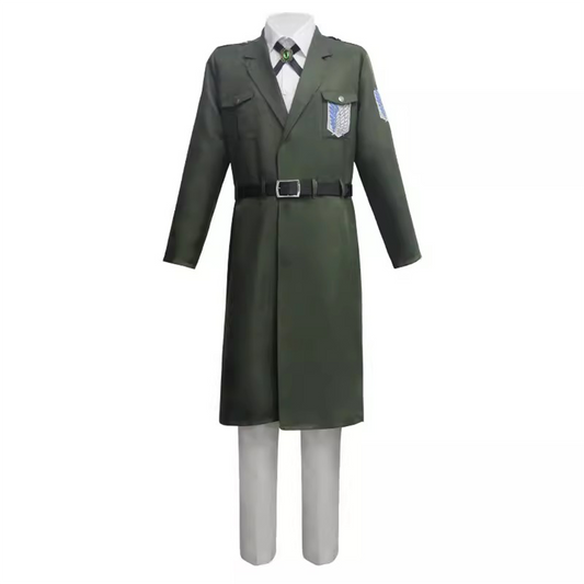 Marley Officer Survey Corps Full Cosplay Outfit Set with Anime Cape & Accessories – AOT020 party X party