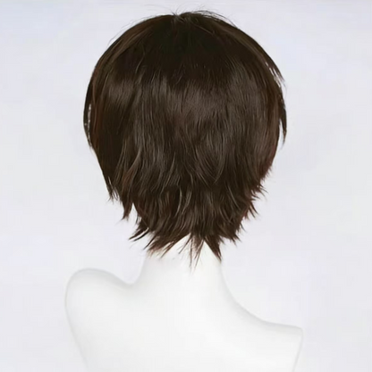 Hange Zoe Sasha Blouse Half-Up Hairstyle Dark Brown Cosplay Wig with Claw Clip – AOT015 party X party