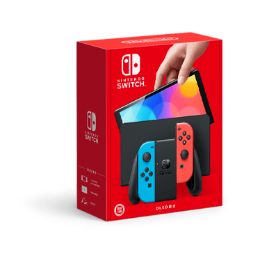 Nintendo - Switch (OLED Model) with Iridescent Blue-Neon Red Joy Con HEG-S-KABAA-HKG – LP-256 - party X party