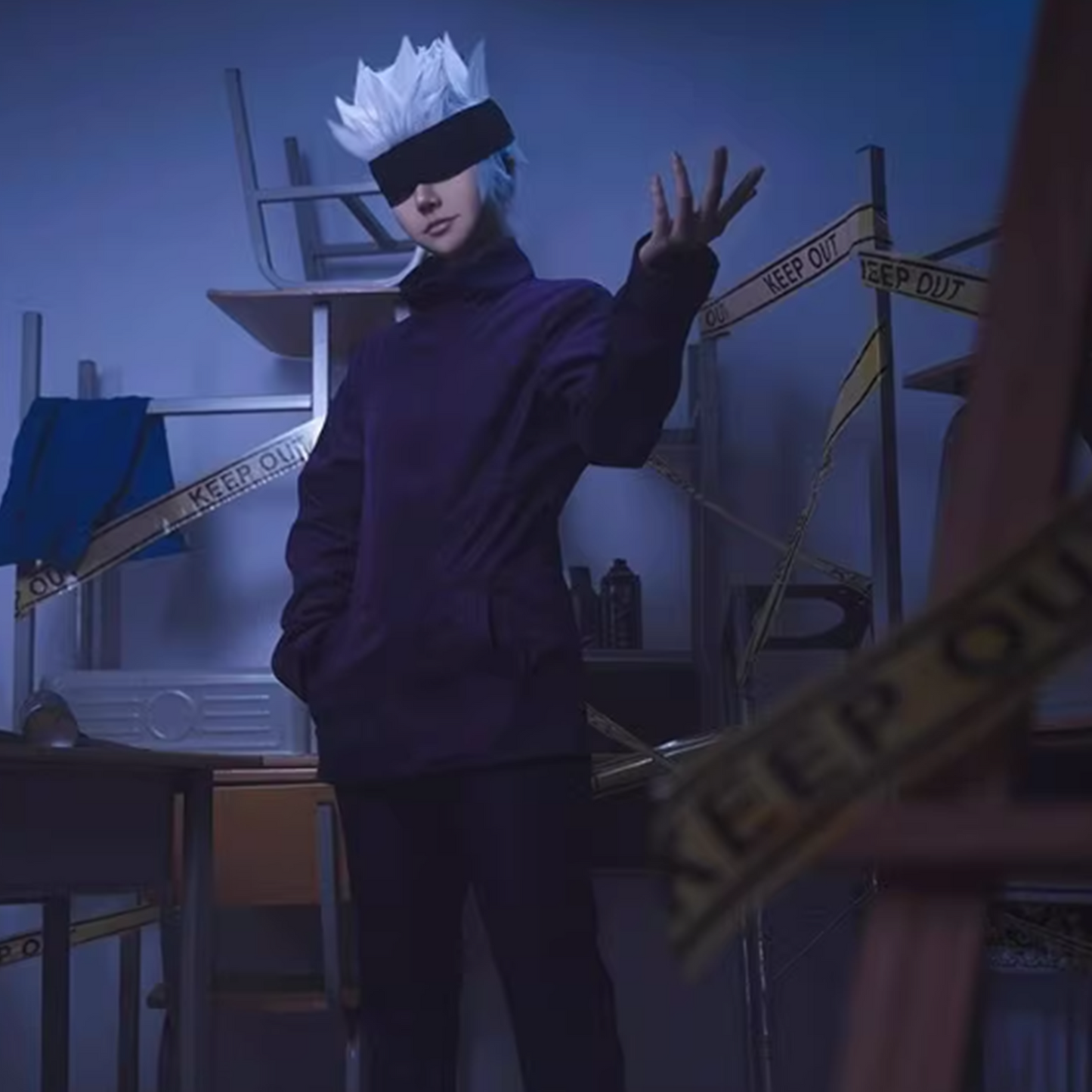 Jujutsu Kaisen Cosplay Costumes - Satoru Gojo styled wig (spiked / pre-styled wig) J017 party X party