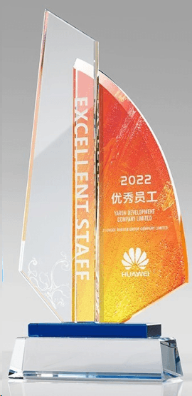 Crystal Trophy Sailboat Trophy Customizable Color Creative Trophy – TR-325 - party X party