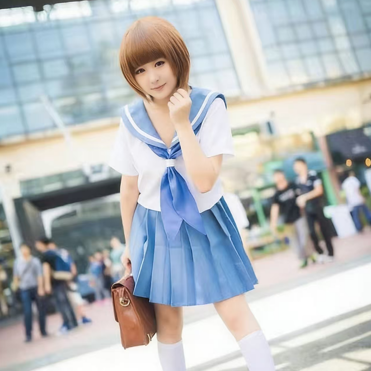 KILL la KILL Anime Cosplay | Mako Mankanshoku Student Uniform | Japanese Academy Sailor Suit Women’s Full Set C064 party X party