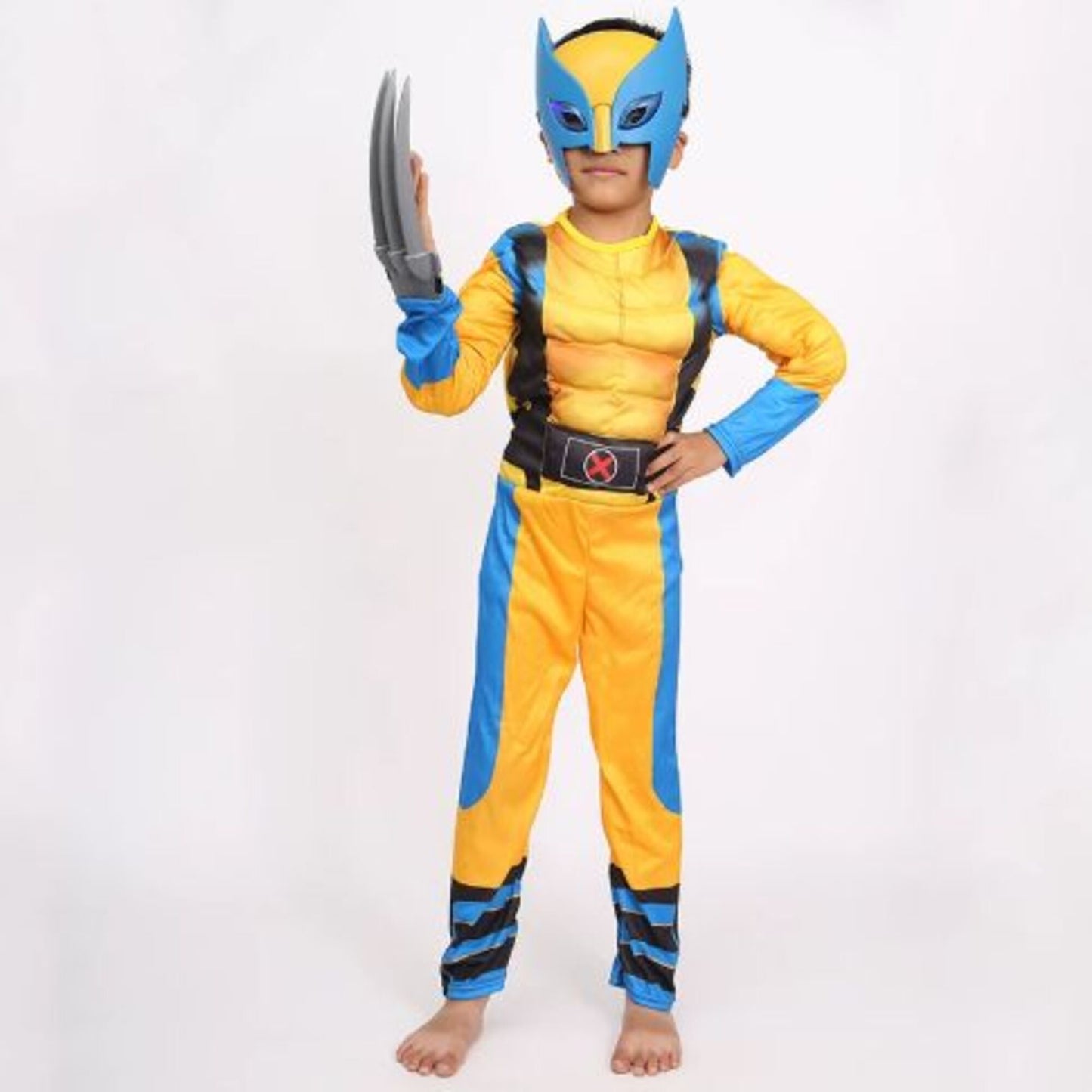 Wolverine Kids Costume – Marvel X-Men Superhero Cosplay Outfit for Boys Halloween Party & Birthday Gift | MTJ209 party X party