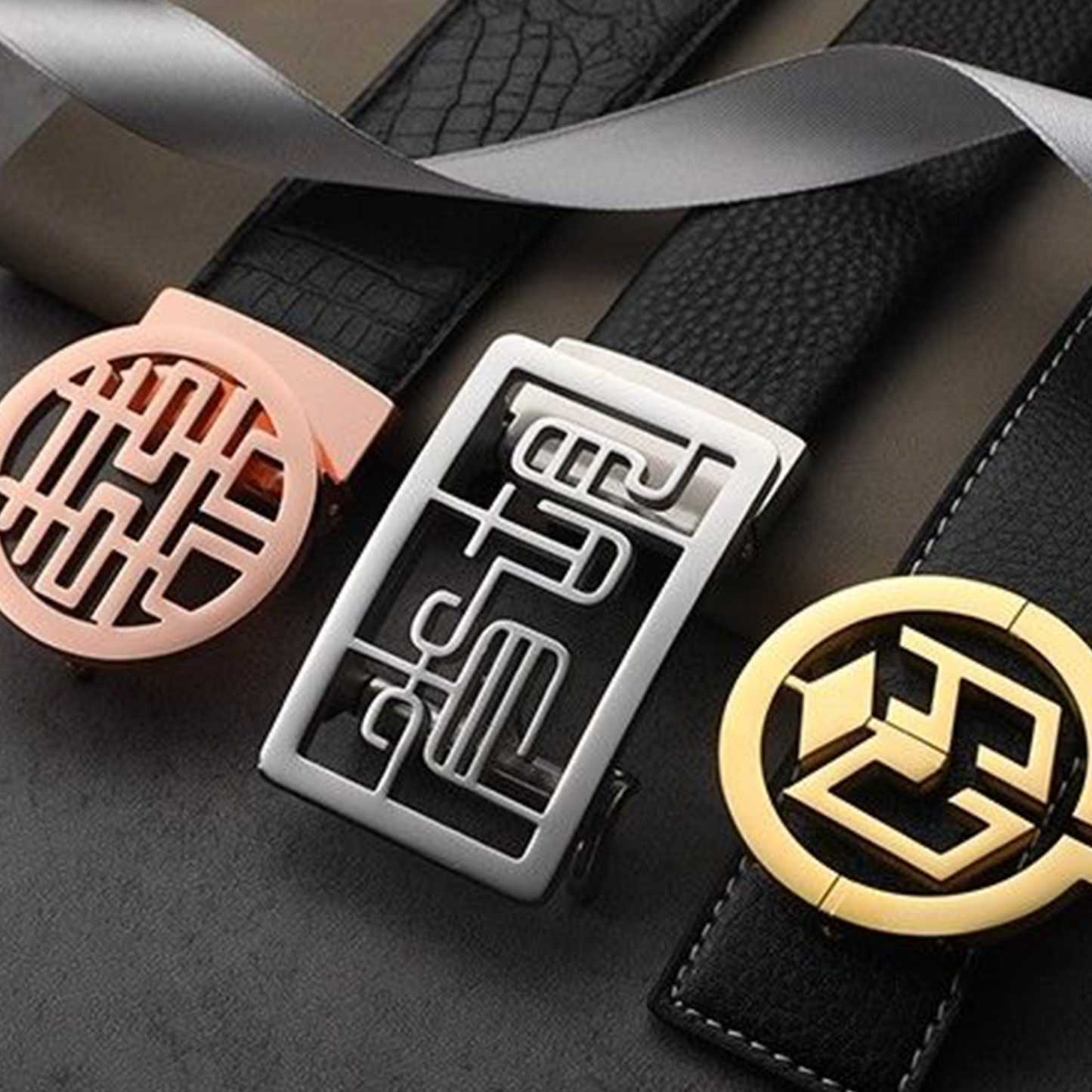 Custom Belt Buckle (Automatic or Pin Buckle Head), Company LOGO, Name DIY, High-End Gift party X party