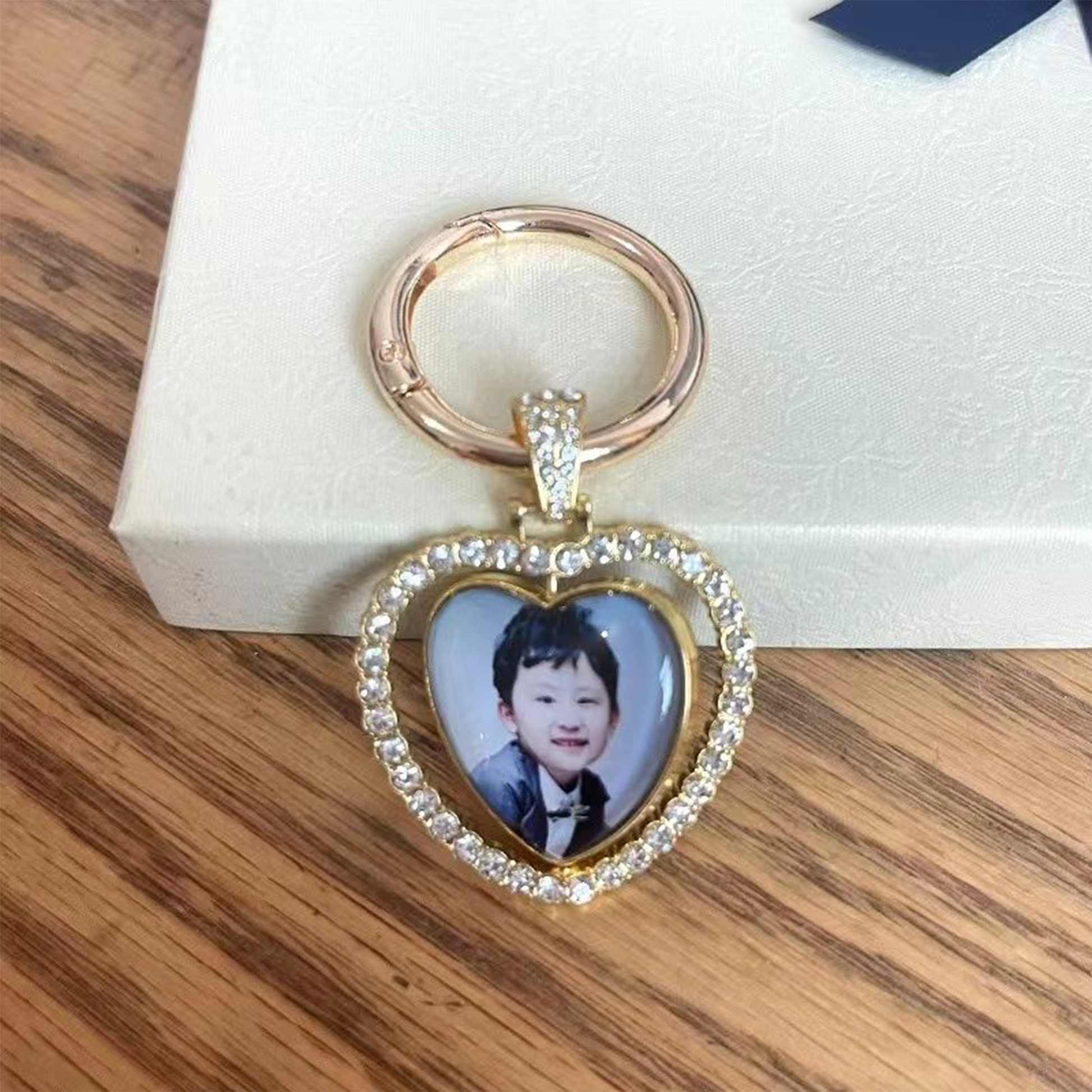 Double-Sided Photo/Pattern Custom Keychain, Creative Birthday Gift, Fashionable Charm, Gift for Boyfriend/Girlfriend party X party