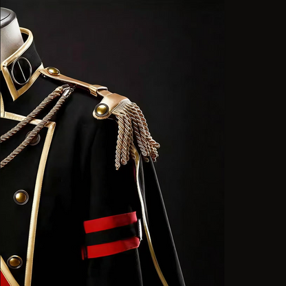 Levi Ackerman Eren Yeager Hange Zoe Ceremonial Regiment Uniform Cosplay Costume with Detachable Cape – AOT009 party X party