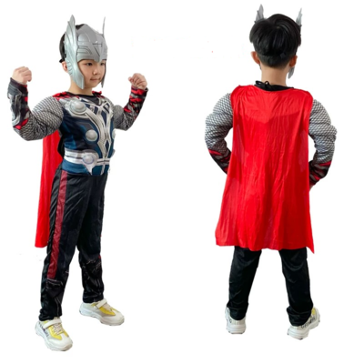 Thor Kids Costume – Marvel Avengers God of Thunder Cosplay Outfit for Boys Halloween & Comic Con | MTJ206 party X party