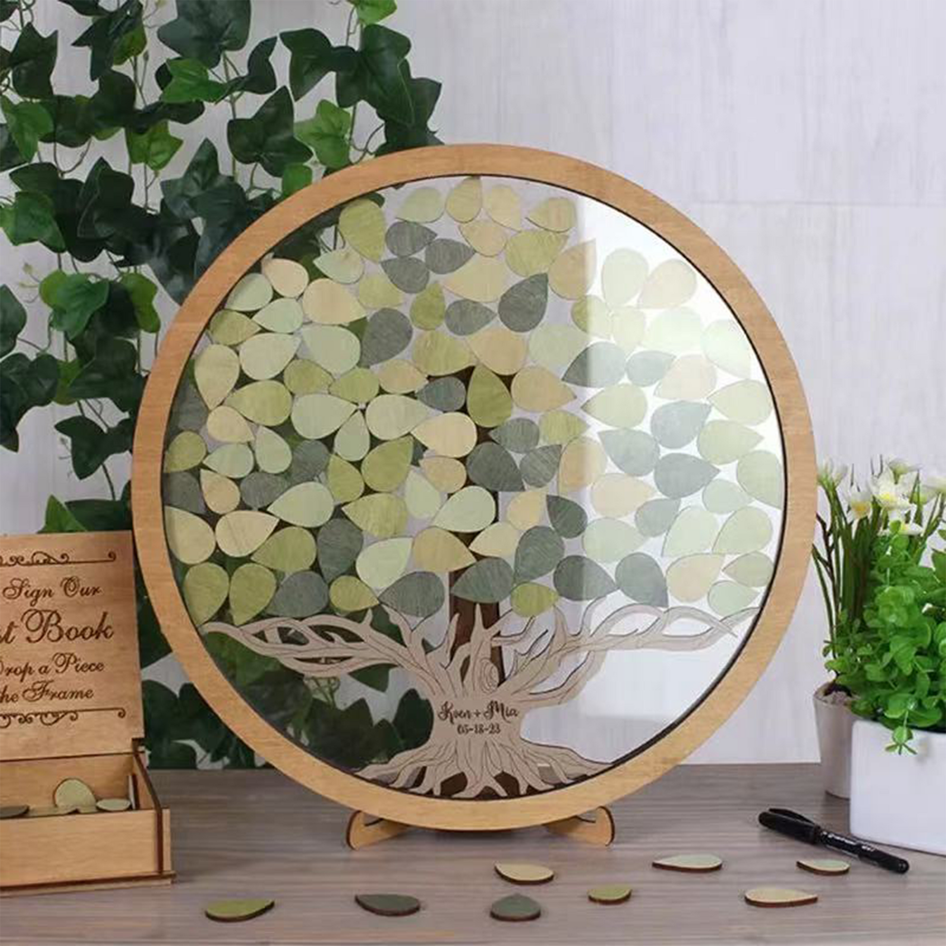 Big Tree Style European Guest Message Display Stand party X party