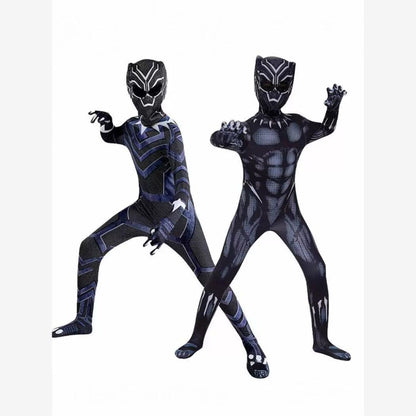 Black Panther Kids Battle Suit Costume – Marvel Avengers Hero Cosplay Outfit for Boys Halloween Party | MTJ210 party X party