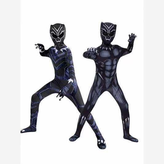 Black Panther Kids Battle Suit Costume – Marvel Avengers Hero Cosplay Outfit for Boys Halloween Party | MTJ210 party X party