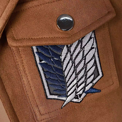 Mikasa Ackerman Survey Corps Cosplay Costume Full Anime Outfit Set with Cape & Belt Accessories – AOT004 party X party