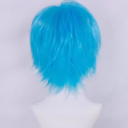 Tomura Shigaraki Cosplay Wig – My Hero Academia Villain Inspired Blue Short Anime Hair Wig | UA019 party X party