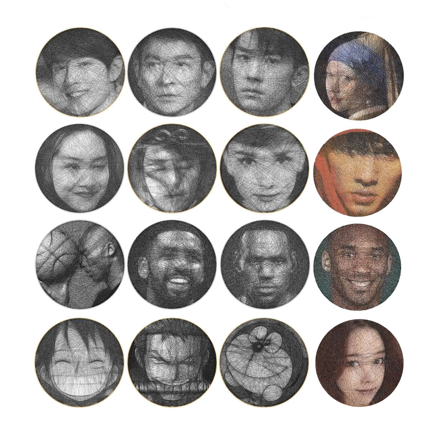 Colorful DIY Nail String Art & Thread Painting Gift